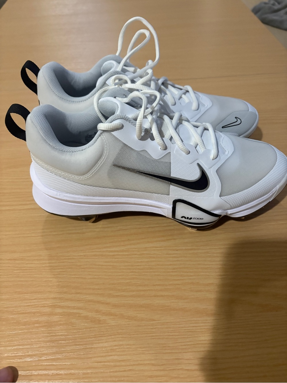 Nike trout air zoom white baseball metal cleats size 8 - Picture 3 of 9